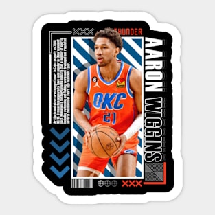 Aaron Wiggins Paper Poster Version 10 Sticker